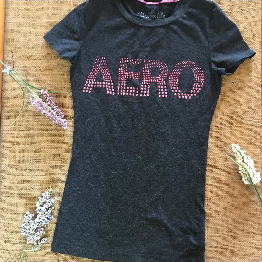 Aeropostale Logo Purple Tshirt